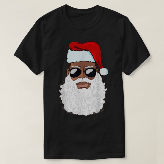 Camiseta Cool Santa with Shades Christmas Design (Diseño del anverso)
