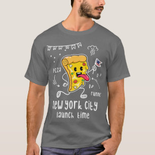 Camiseta Cool Sarcastic Funny New York City Pizza Runner Gr