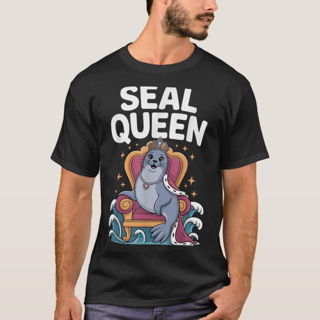 Camiseta Cool Seal Art For Women Girls Mom Sea Lion Animal  (Anverso)