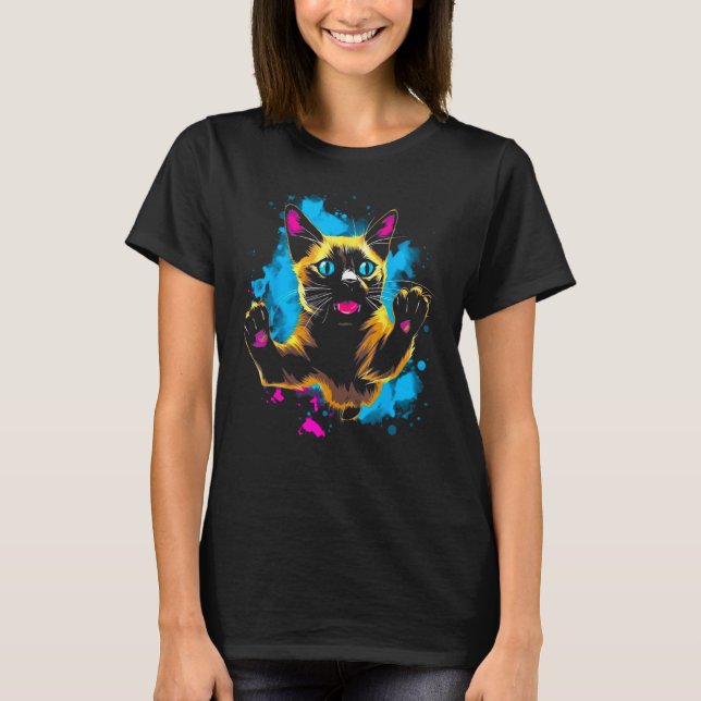 Camiseta Cool Siamese Cat (Anverso)