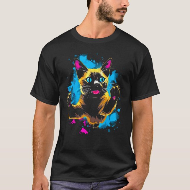 Camiseta Cool Siamese Cat (Anverso)