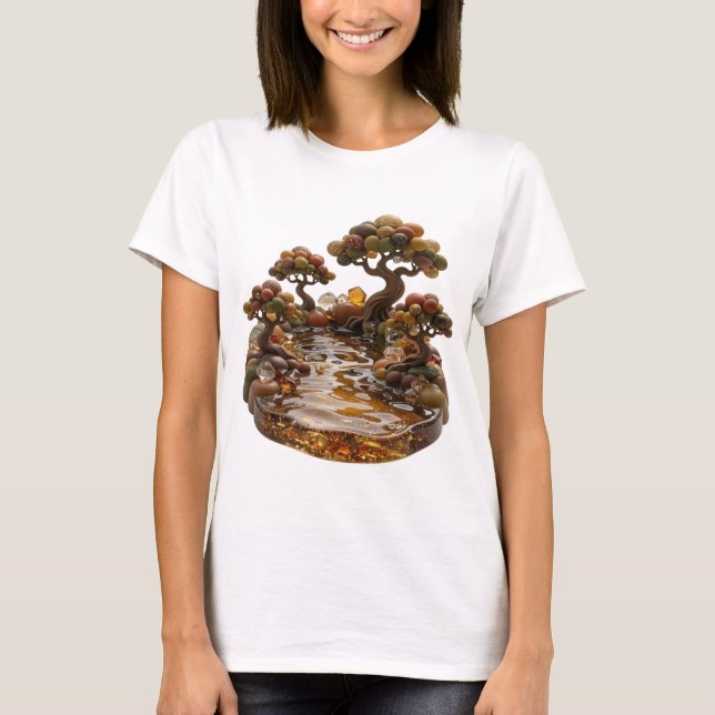 Camiseta Cool Silver ABSTRACT ART Statement v2 (Anverso)