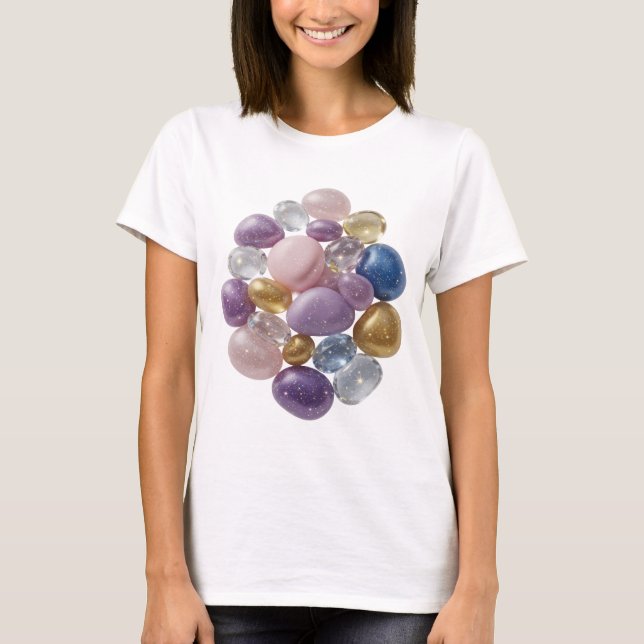 Camiseta Cool Silver ABSTRACT ART Statement v3 (Anverso)