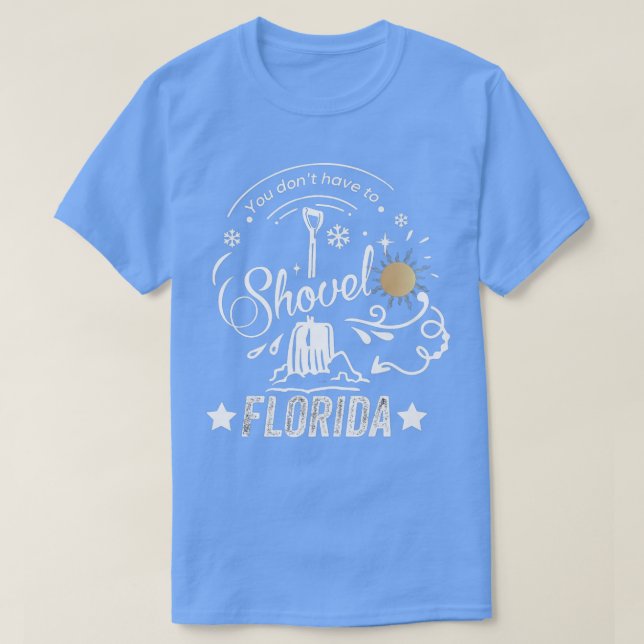 Camiseta Cool Snow Bird Beach quote Funny Florida Vacation  (Diseño del anverso)