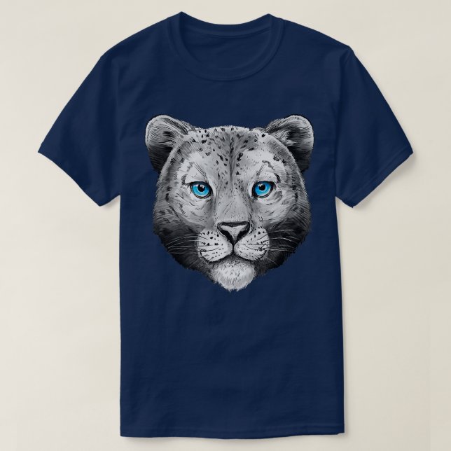 Camiseta Cool Snow Leopard Leopards Predatory Cat Predator  (Diseño del anverso)