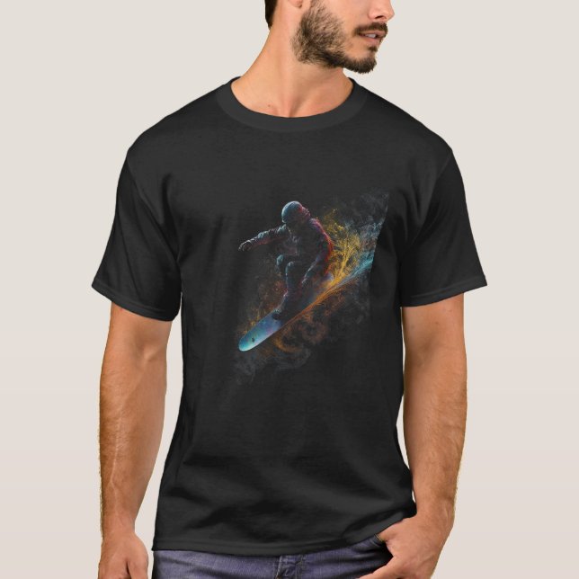 Camiseta Cool Snowboard  Freestyle Snowboarding Snowboarder (Anverso)