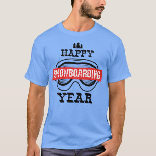 Camiseta Cool Snowboard Happy Snowboarding Year Snow Boardi