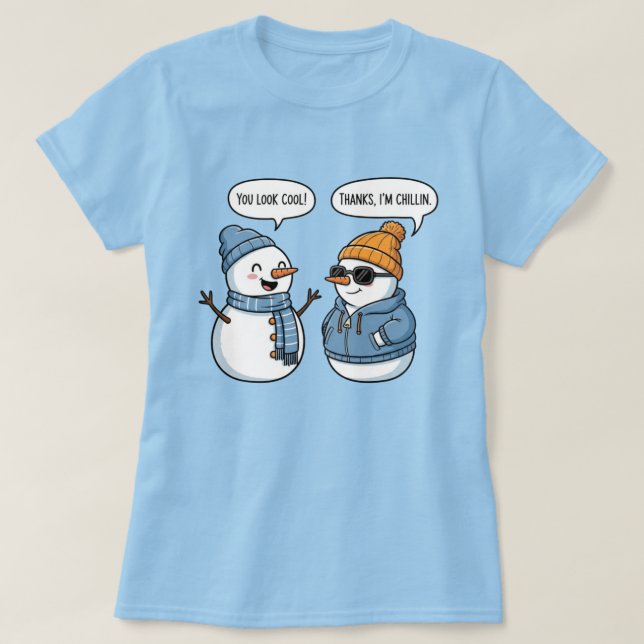 Camiseta Cool Snowman Friends (Diseño del anverso)