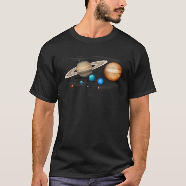 Camiseta Cool Solar System for Men Women Kids (Anverso)