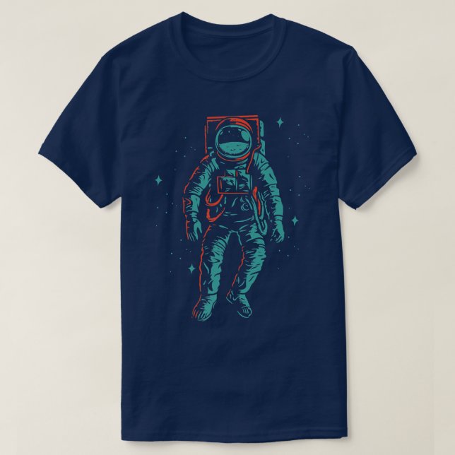 Camiseta Cool space eplorer shuttle astronaut earth  (Diseño del anverso)