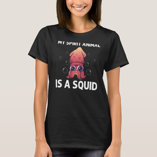Camiseta Cool Squid For Men Women Octopus Biology Sea Anima (Anverso)