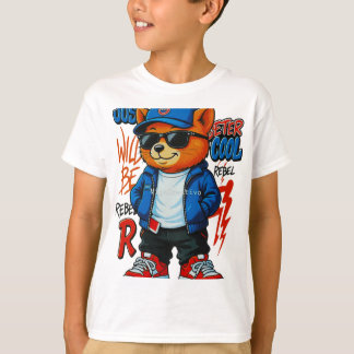  Camiseta Cool Street Bear Gafas de sol Chaqueta d
