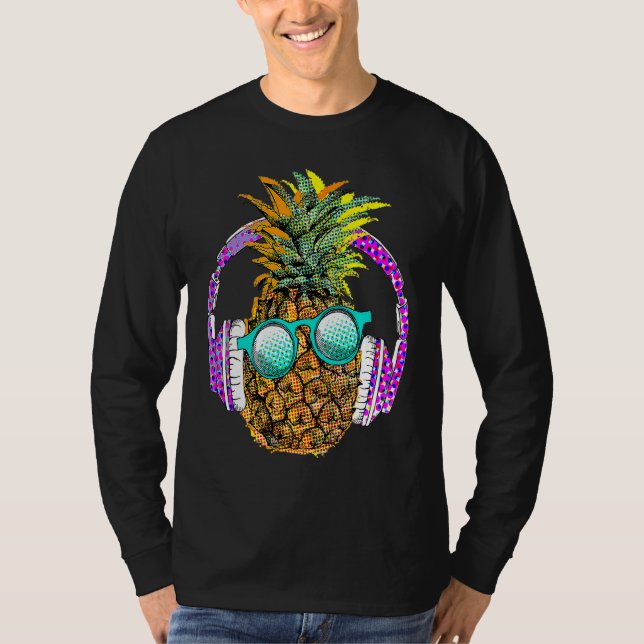 Camiseta Cool Summer Pineapple Graphic Illustration Outfit  (Anverso)