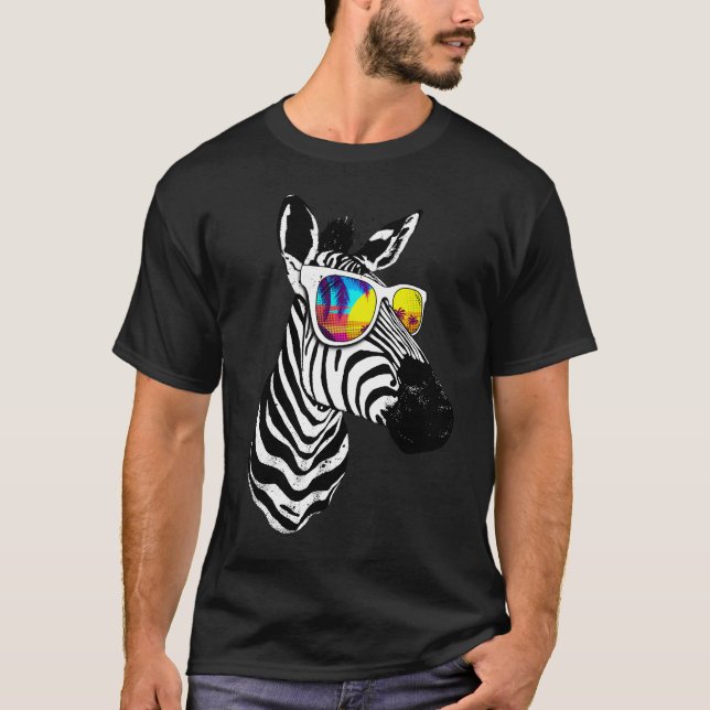Camiseta Cool summer zebra (Anverso)