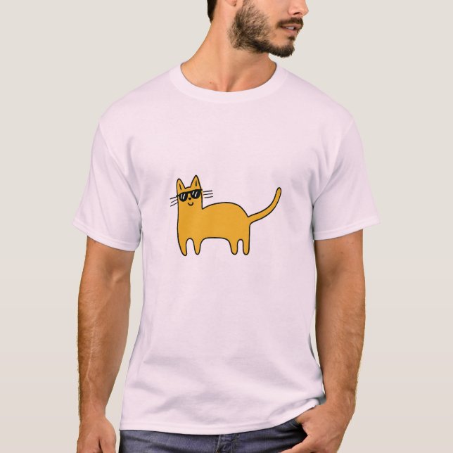 Camiseta Cool Sunglasses Cat (Anverso)