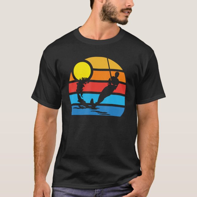 Camiseta Cool Surface Water Skiing Sport  Skier Men And Wom (Anverso)