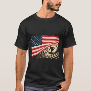Camiseta Cool Surfing Para Hombres Mujeres 4 De Julio Bande