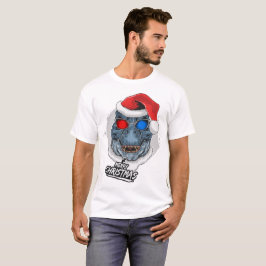 Camiseta Cool T-Rex Navidad