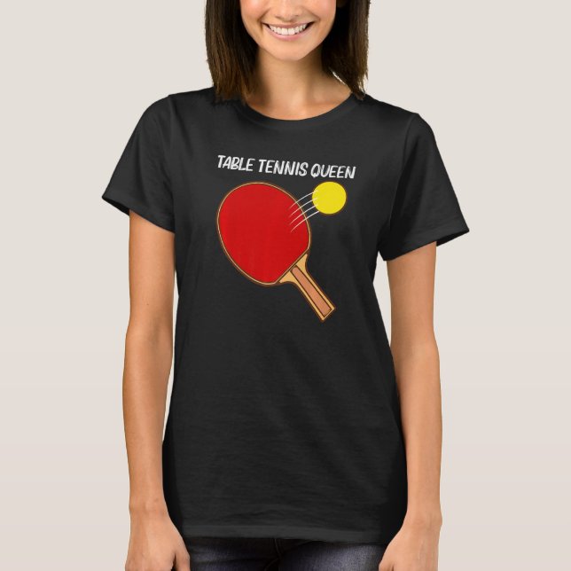 Camiseta Cool Table Tennis For Women Girls Ping Pong Sport  (Anverso)