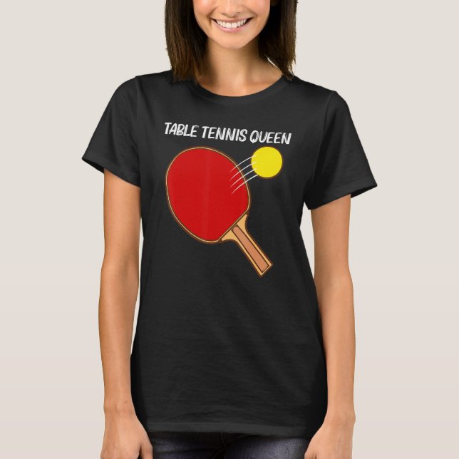 Camiseta Cool Table Tennis For Women Girls Ping Pong Sport  (Anverso)