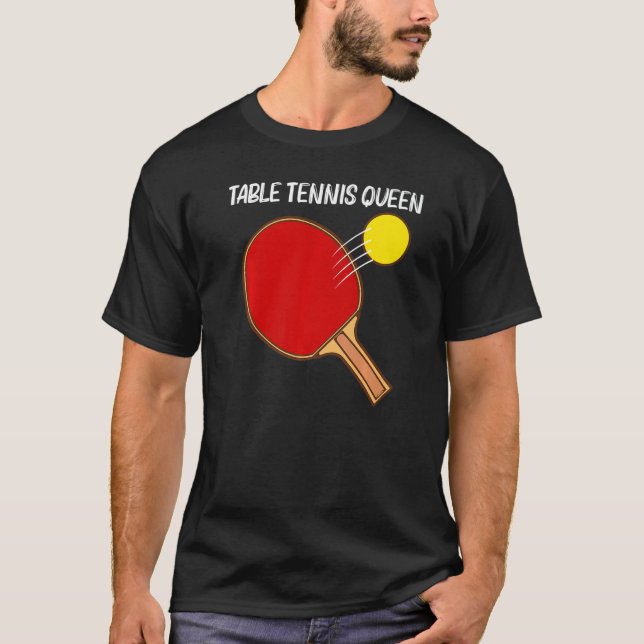 Camiseta Cool Table Tennis For Women Girls Ping Pong Sport  (Anverso)