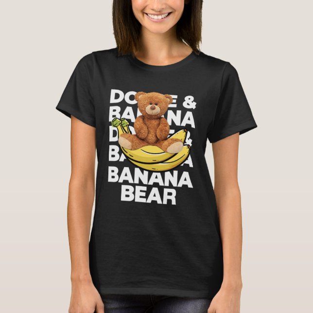 Camiseta Cool Teddy Bear Banana Style Banana Bear Graphic (Anverso)