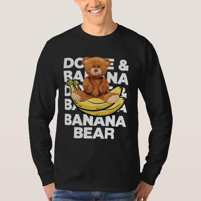 Camiseta Cool Teddy Bear Banana Style Banana Bear Graphic (Anverso)