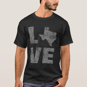 Camiseta Cool Texas Amor Angustiado