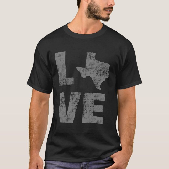 Camiseta Cool Texas Amor Angustiado (Anverso)