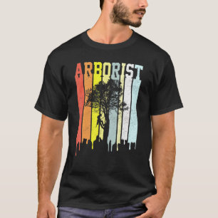 Camiseta Cool Text Strips Vintage Retro Arborist
