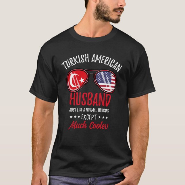 Camiseta Cool Turkish American Husband Turkish Family (Anverso)
