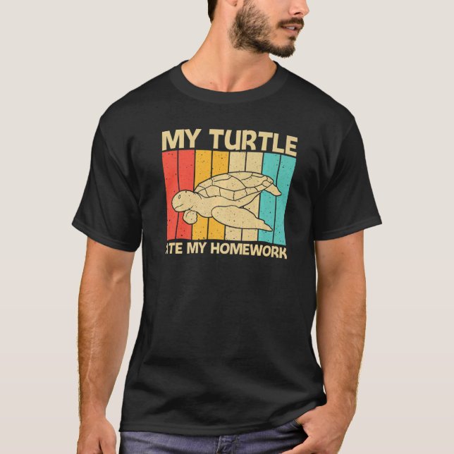 Camiseta Cool Turtle For Kids Boys Sea Turtle Aquatic Anima (Anverso)