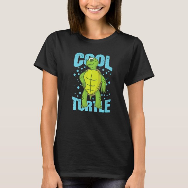 Camiseta Cool Turtle Reptile Water Back Shell (Anverso)