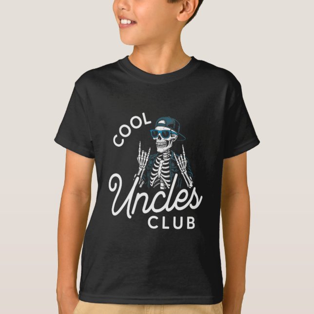 Camiseta Cool Uncles Club Shirt Funny Skeleton Men Uncle  (Anverso)