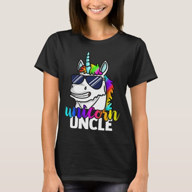 Camiseta Cool Unicorn Uncle Unclecorn Mens  Fun Christmas (Anverso)