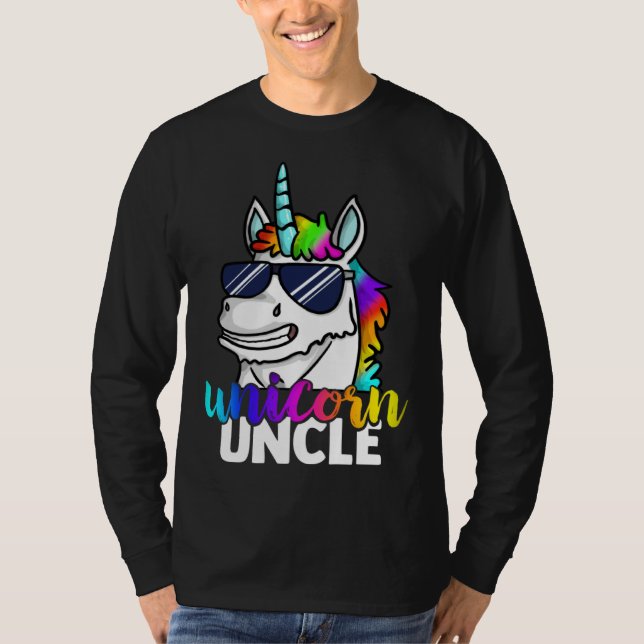 Camiseta Cool Unicorn Uncle Unclecorn Mens  Fun Christmas (Anverso)