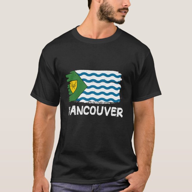 Camiseta Cool Vancouver Flag  1 (Anverso)