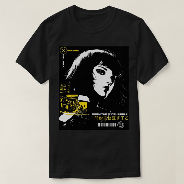 Camiseta Cool Vaporwave Modern Urban Girl (Diseño del anverso)
