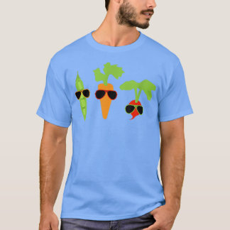 Camiseta Cool Veggies Sunglasses Gardening Vegetables Gift 
