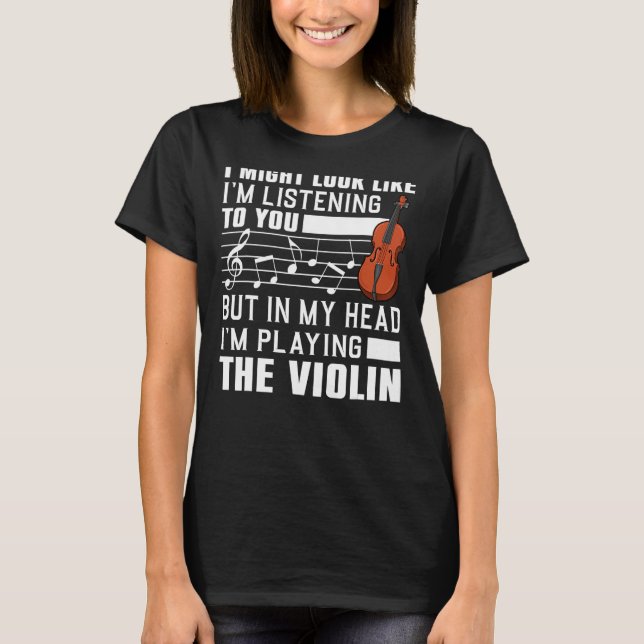 Camiseta Cool Violin For Men Women Violinist Player Viola C (Anverso)