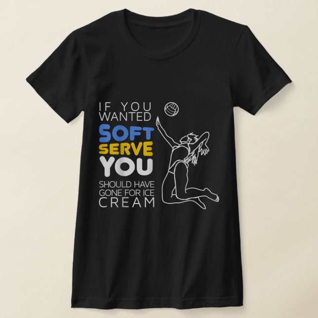 Camiseta Cool Volleyball Player Gift  Wanted Soft Serve  (Distribución)