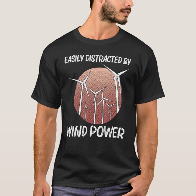 Camiseta Cool Wind Power For Men Women Wind Turbine Renewab (Anverso)