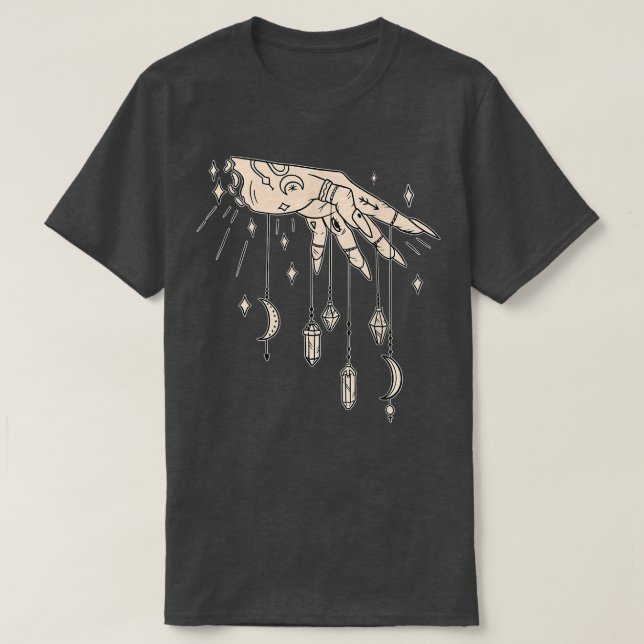 Camiseta Cool Witches Design Of A Tattooed Hand With Crysta (Diseño del anverso)
