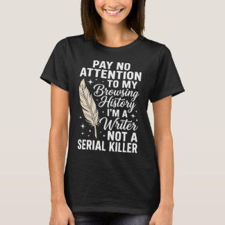 Camiseta Cool Writer Author Journalist Writing Poetry
