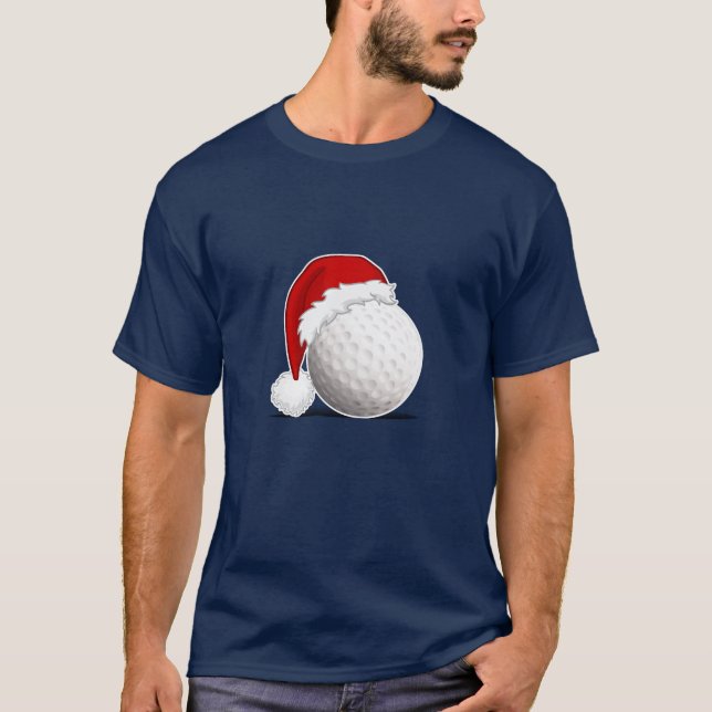Camiseta Cool Xmas Golf ball fan design Merry Christmas (Anverso)
