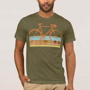 Camiseta cool y elegante, inspirado en el ciclismo, bicicle