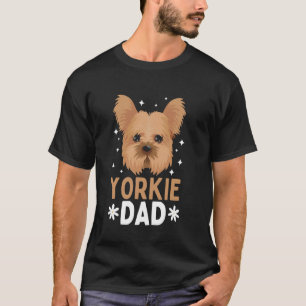 Camiseta Cool Yorkshire Terrier para hombres Papá Perro Abu