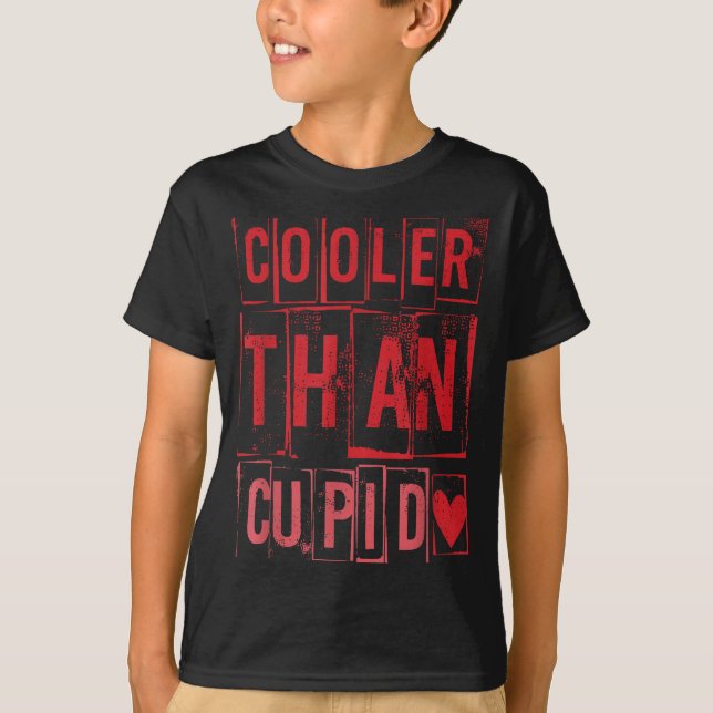 Camiseta Cooler Than Cud Cute Valentine's Day Kids Boys Gir (Anverso)