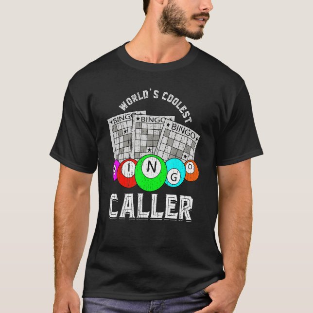 Camiseta Coolest Bingo Caller Lottery Bingo Player Lotto Ho (Anverso)