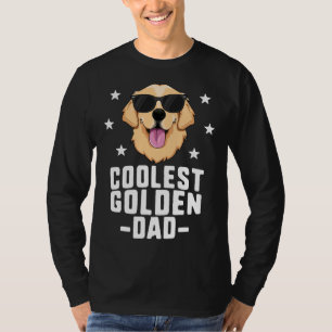 Camiseta Coolest Golden Dad For Men Retriever New Dog Owner